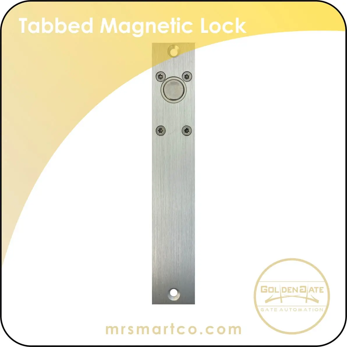 Tabbed magnetic lock