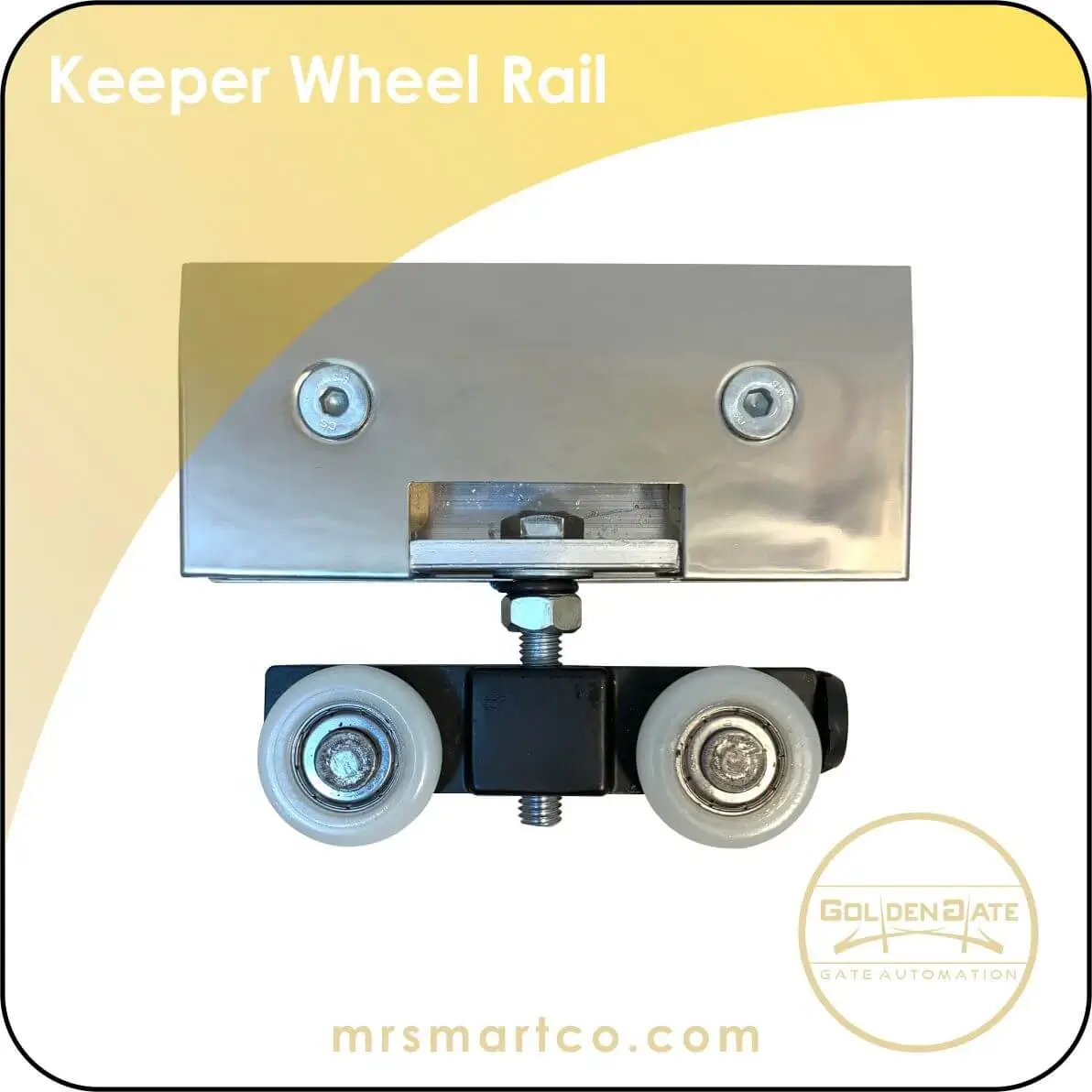 Rail wheel and holder