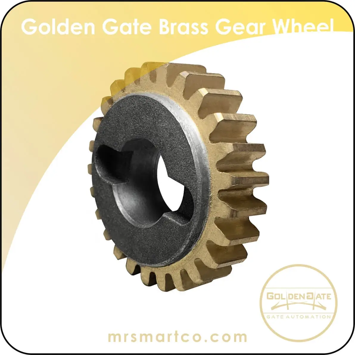 Golden Gate sliding brass gear wheel
